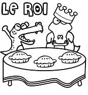 coloriage les galette des rois